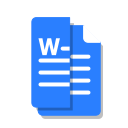 blue, cut, doc, file, office, word