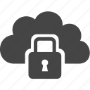 cloud, lock, key, security