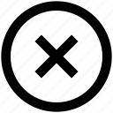 cancel, close, cross, delete, minus, remove, x