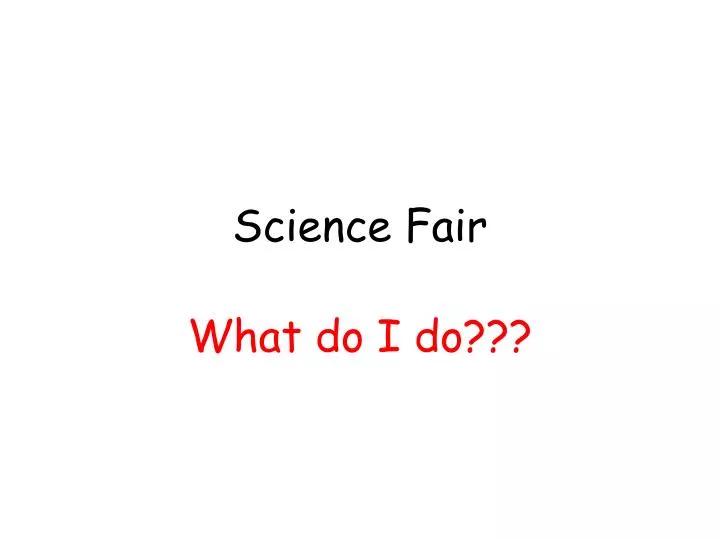 science fair