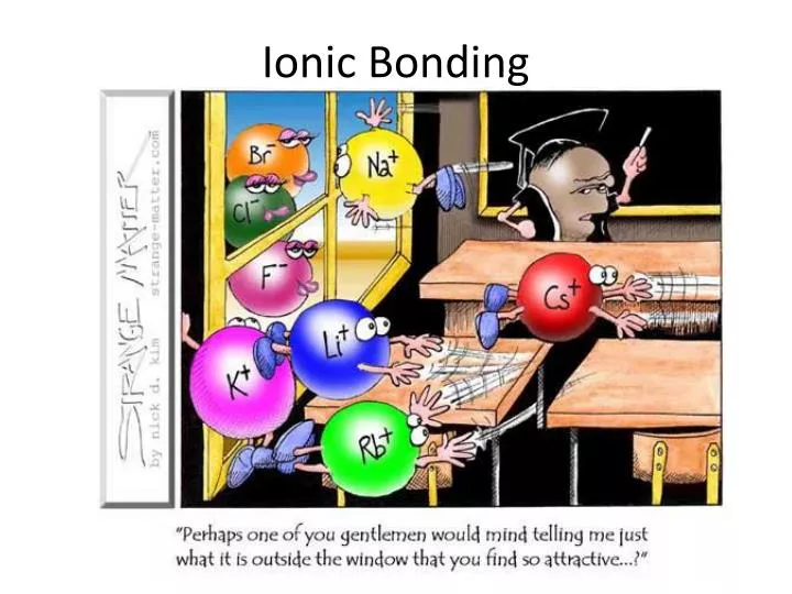 ionic bonding