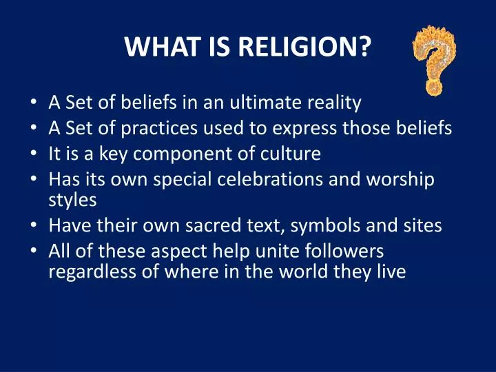 what is religion