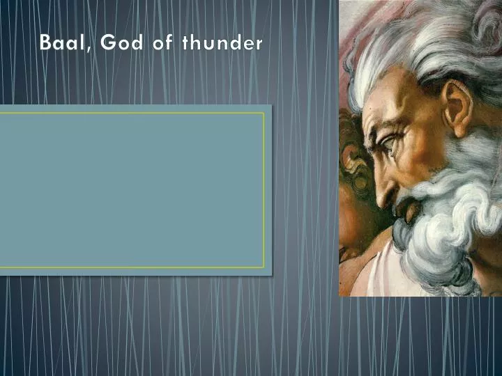 baal god of thunder