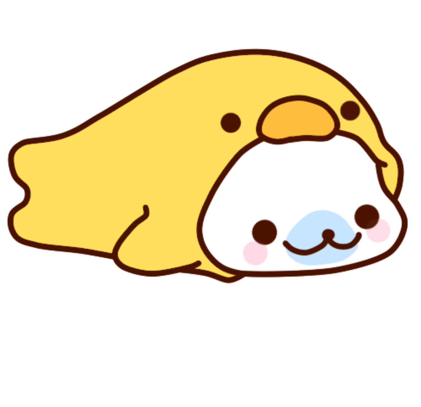 seal kawaii animals duck adorable sticker by @khillercat