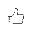 fb, like, thumbs up