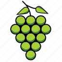 .svg, fresh, fruit, grapes, healthy