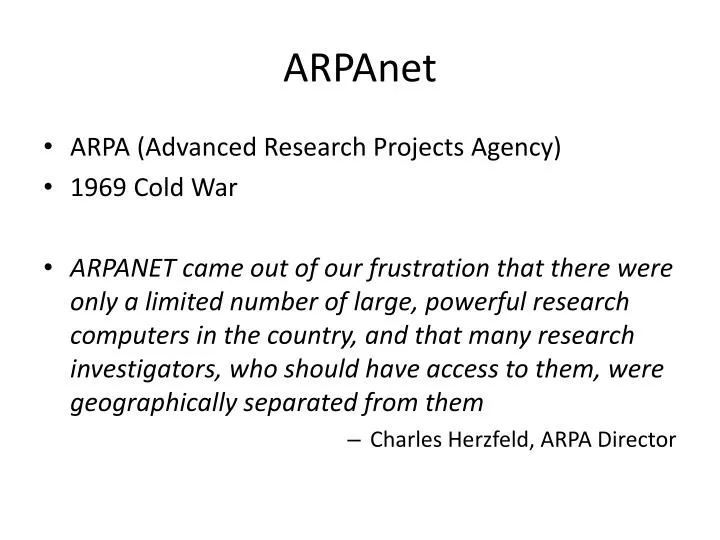 arpanet