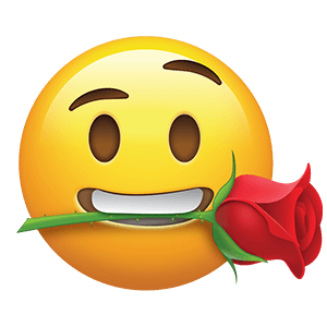 rose_in_mouth Emoji