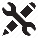 settings, pencil, edit, tools, preferences