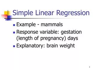 Simple Linear Regression