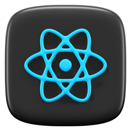 Free React  3D Icon