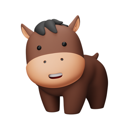 Cavalo  3D Icon