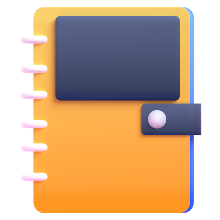 Caderno  3D Icon