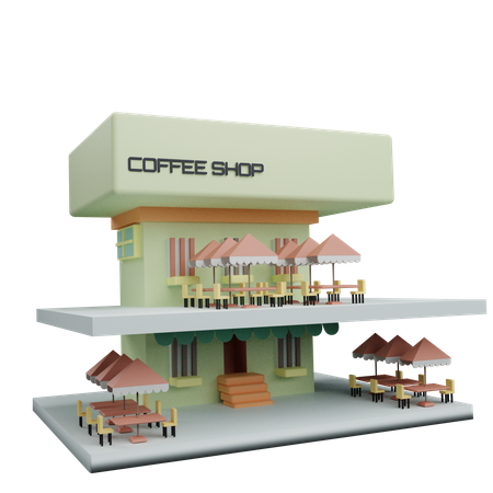 Café  3D Icon