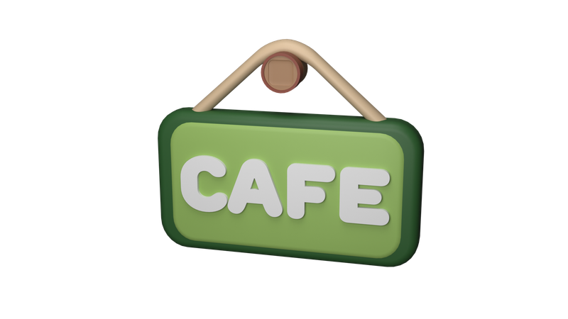 Café  3D Icon