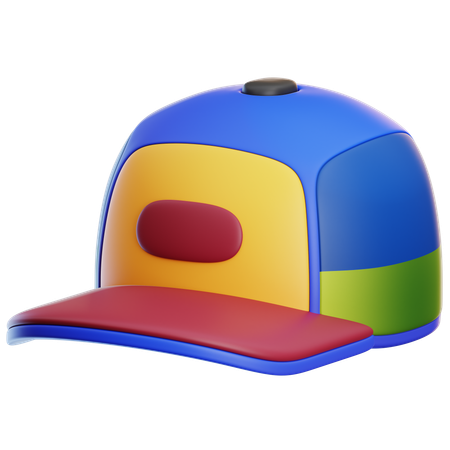 青い帽子  3D Icon