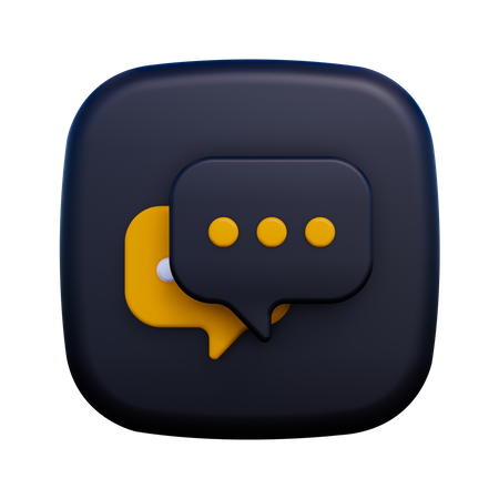 Chat  3D Icon