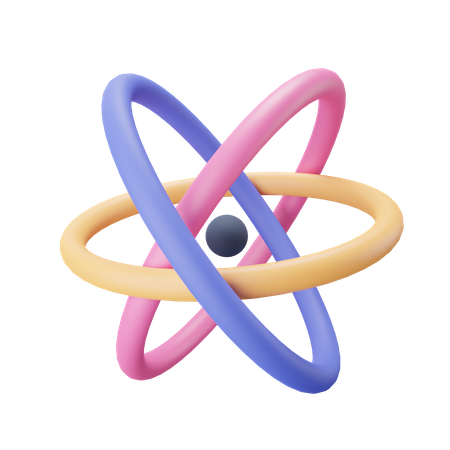 Atom  3D Icon