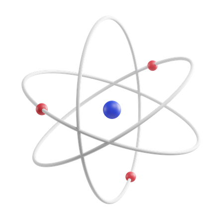 Atom  3D Illustration