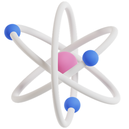 Atom  3D Illustration