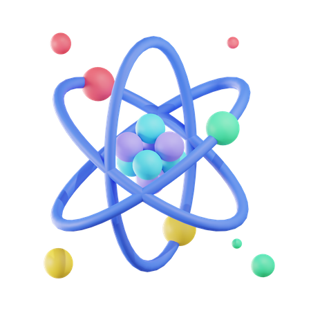 Atom  3D Icon