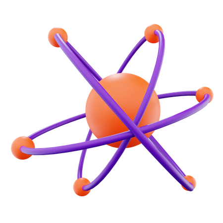 Atom  3D Icon