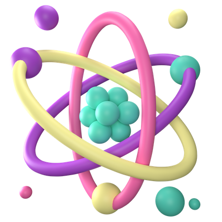 Atom  3D Icon