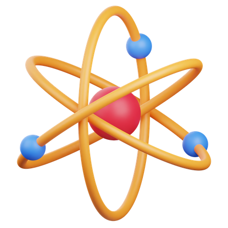 Atom  3D Icon