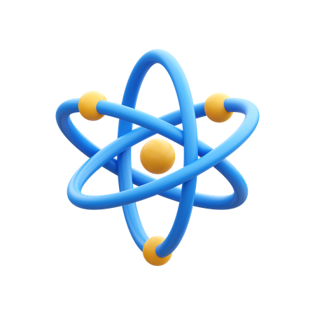 Atom  3D Icon