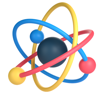 Atom  3D Icon