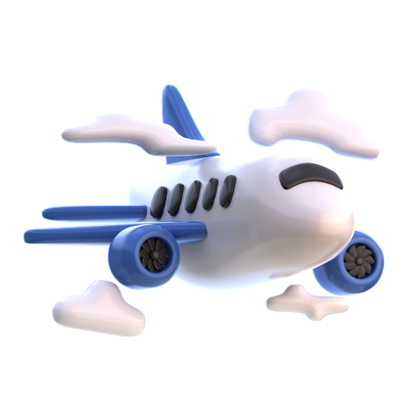 Avião  3D Icon