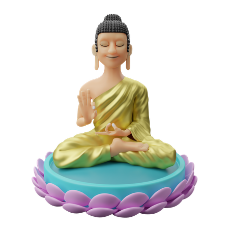 Buddha  3D Illustration