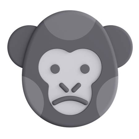 Gorilla  3D Illustration