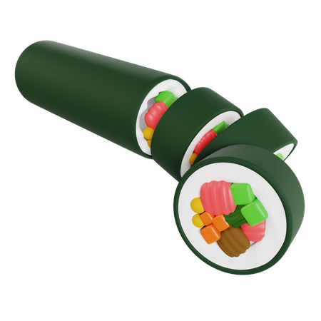 Gimbap  3D Icon