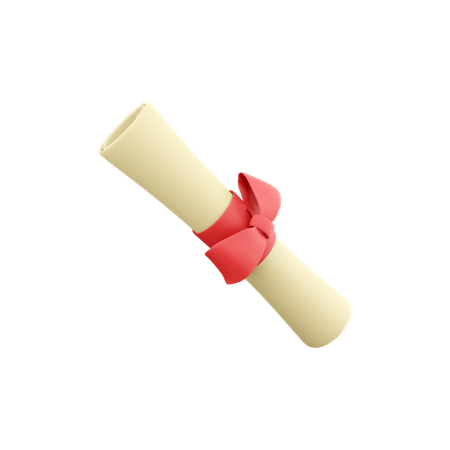 Diplôme  3D Icon