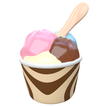 Eiscreme  3D Icon