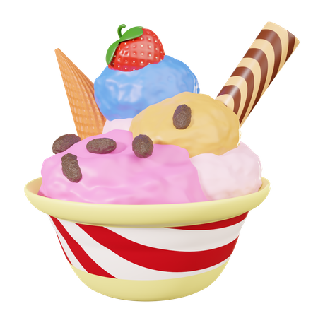 Eiscreme  3D Icon