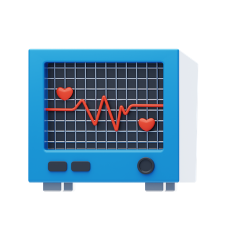 EKG  3D Icon