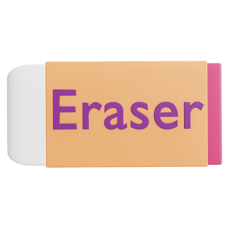 Eraser  3D Icon