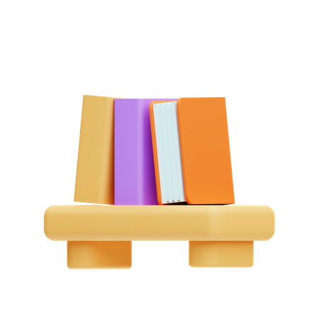 Estante de livros  3D Icon