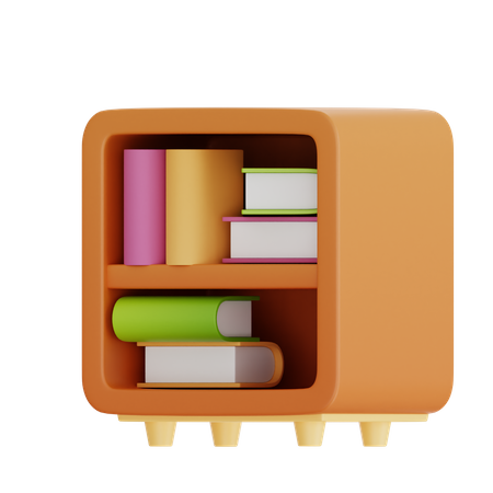 Estante de livros  3D Icon