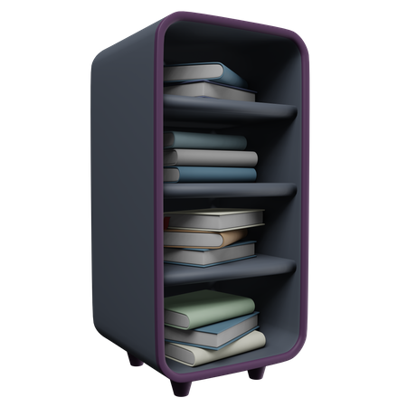 Estante de livros  3D Icon