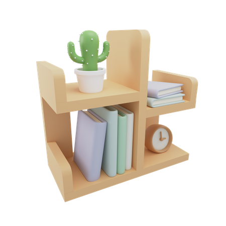 Estante de livros  3D Icon