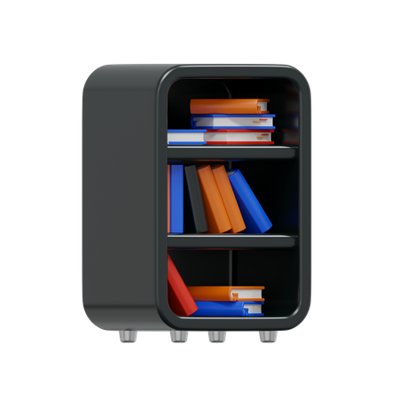 Estante de livros  3D Icon