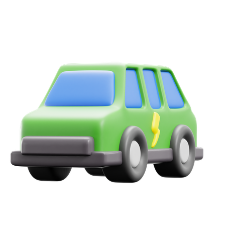 Ev Car  3D Icon