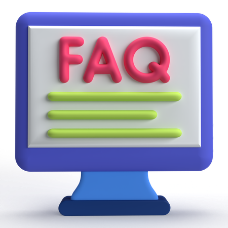 FAQ  3D Icon