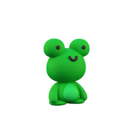 Frog  3D Illustration