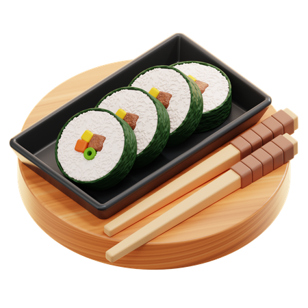 Kimbap  3D Icon