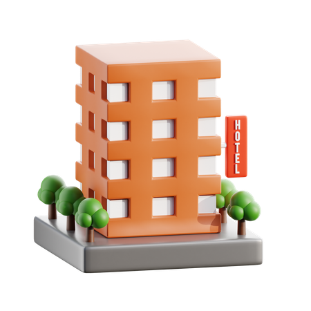 Hotel  3D Icon