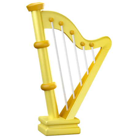 Harp  3D Icon